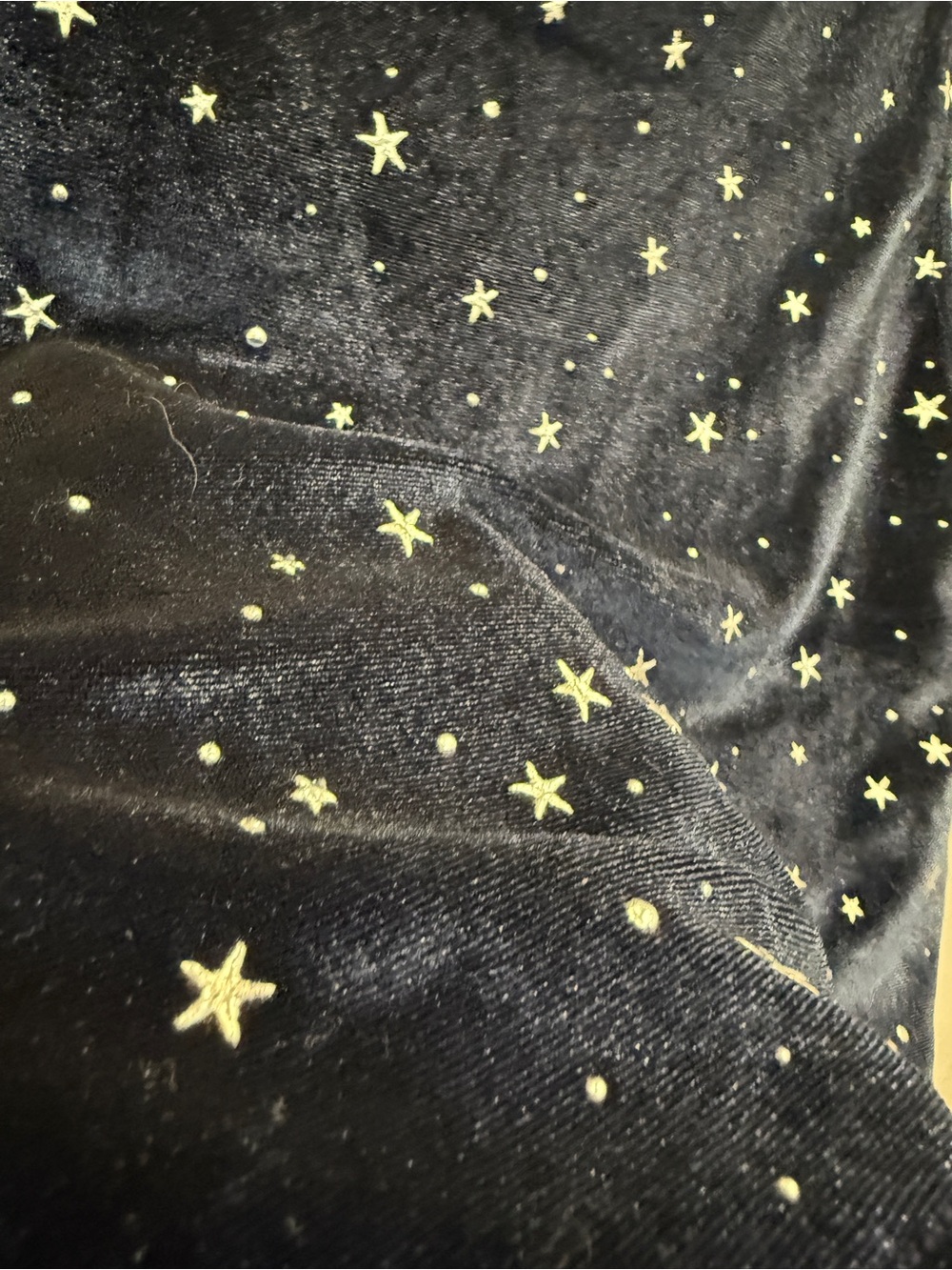 Women‘s Sparkly Festival Rave Outfits Sexy Crop Top Velvet Star Print Medium - Picture 9 of 9